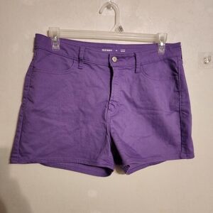 Old Navy High-Rise Wow Purple 3" Shorts Size 14